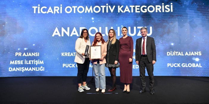 Anadolu Isuzu’ya The One Awards’da “yılın itibarlı markası” ödülü